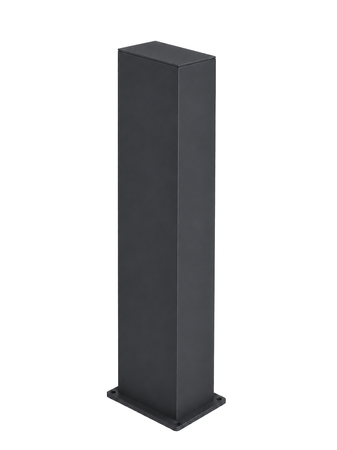 Hliníkový stĺpik 200x100x4 R0,5 s montážnou pätkou